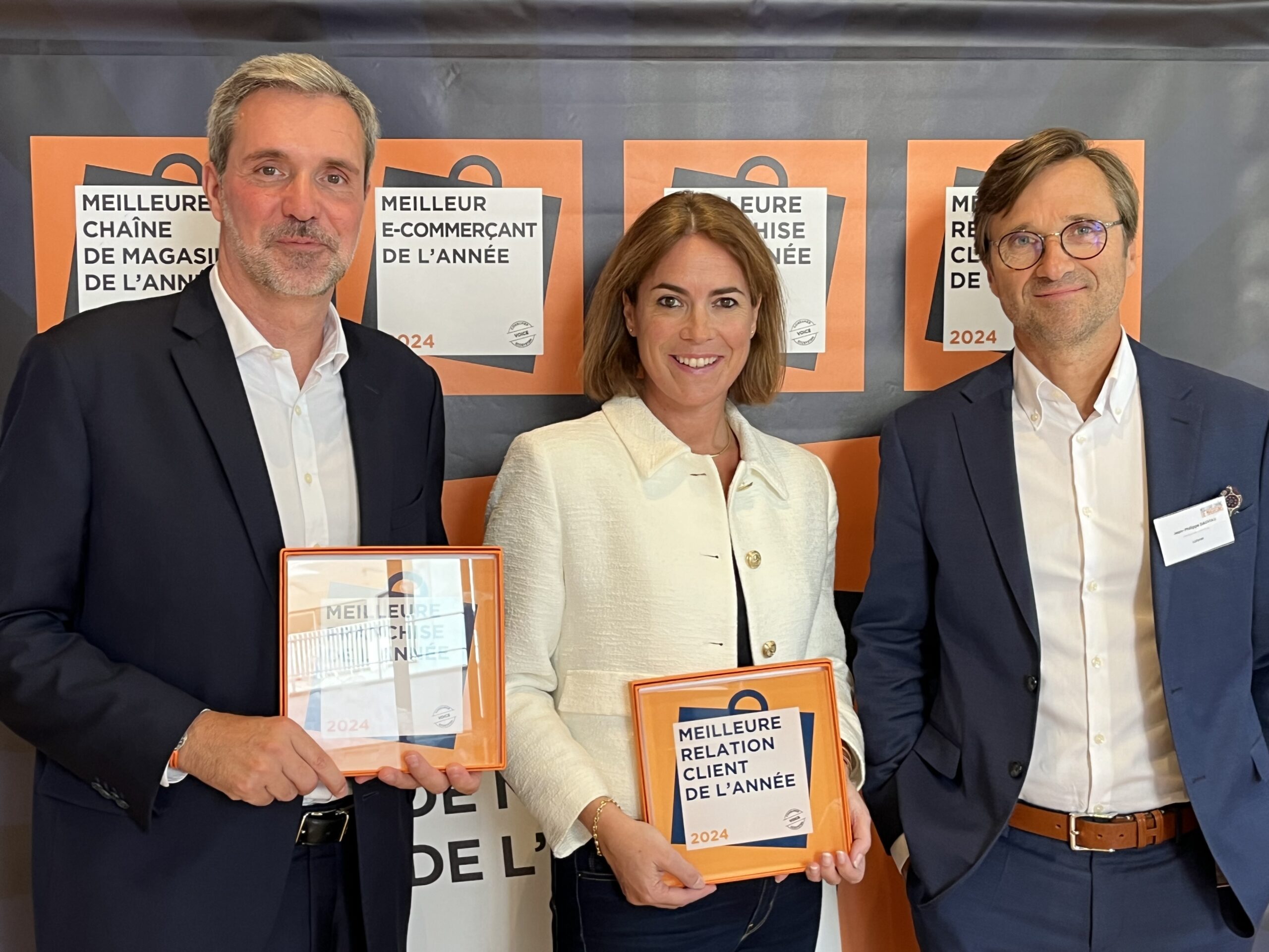La remise des prix meilleure relation client de l'année.